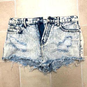 Denim shorts